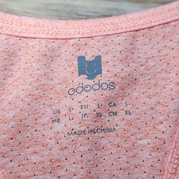 🔹️🔺️NWT Orange/Peach Racerback Athletic Tanktop Large - Picture 10 of 11